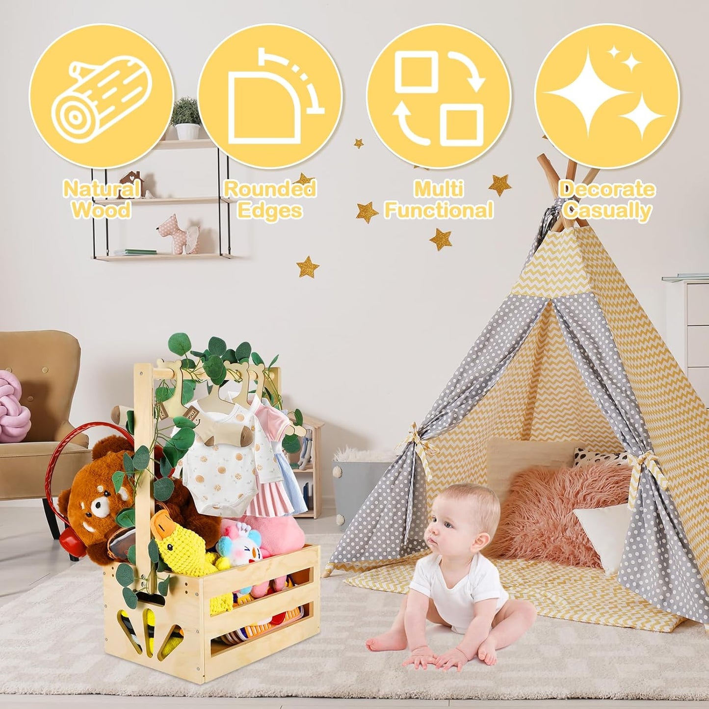 Geschenkkorb für Babyparty