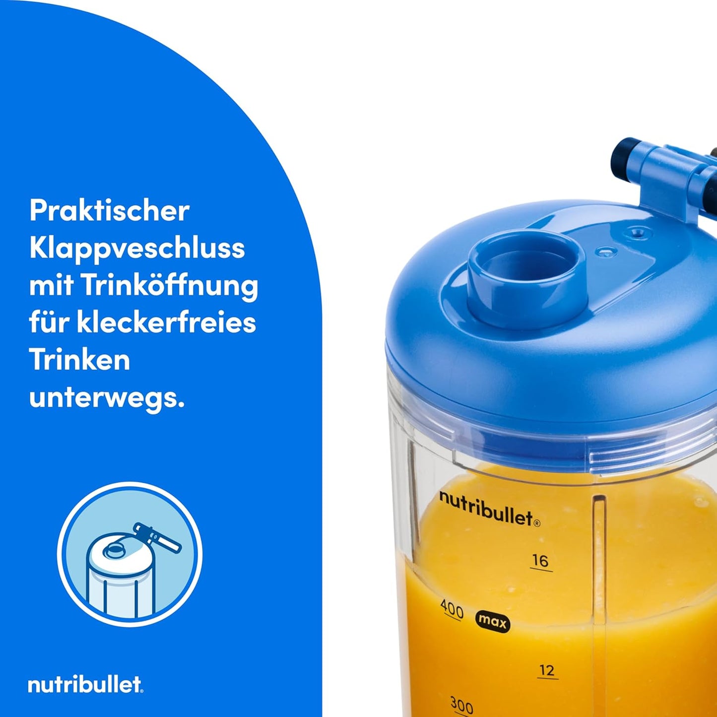 NBP013BL Flex Standmixer, Blau Tragbarer Mixer