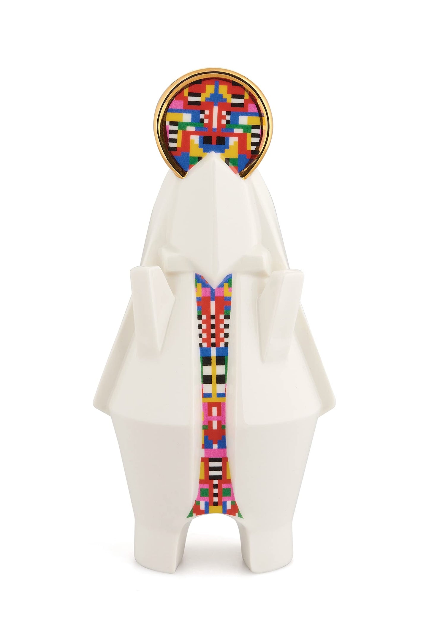 Mary ESA05 2 Madonna-Figur für Krippe mit Golddekor