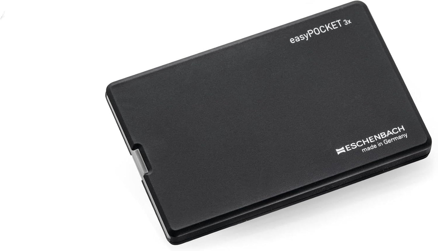 Handlupe easyPOCKET, Schwarz 3 x