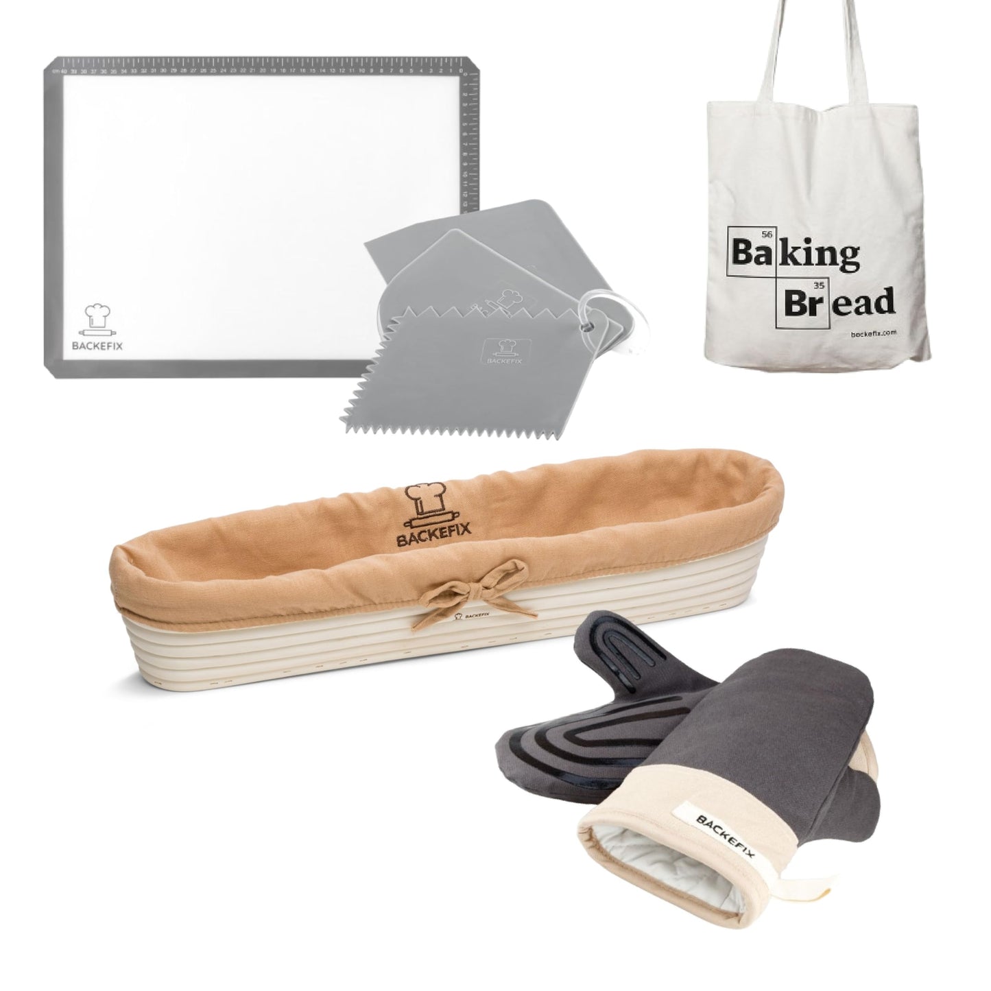 Baguette Backset mit Silikonmatte, Backset 4