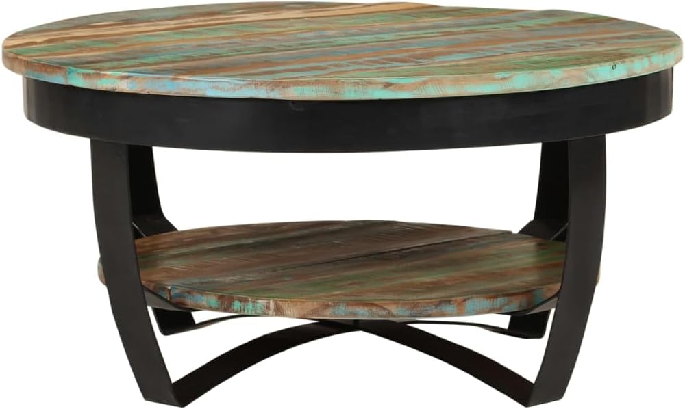 Massivholz Couchtisch Garret aus recyceltem Holz, recyceltes Massivholz, 65 x 32 cm
