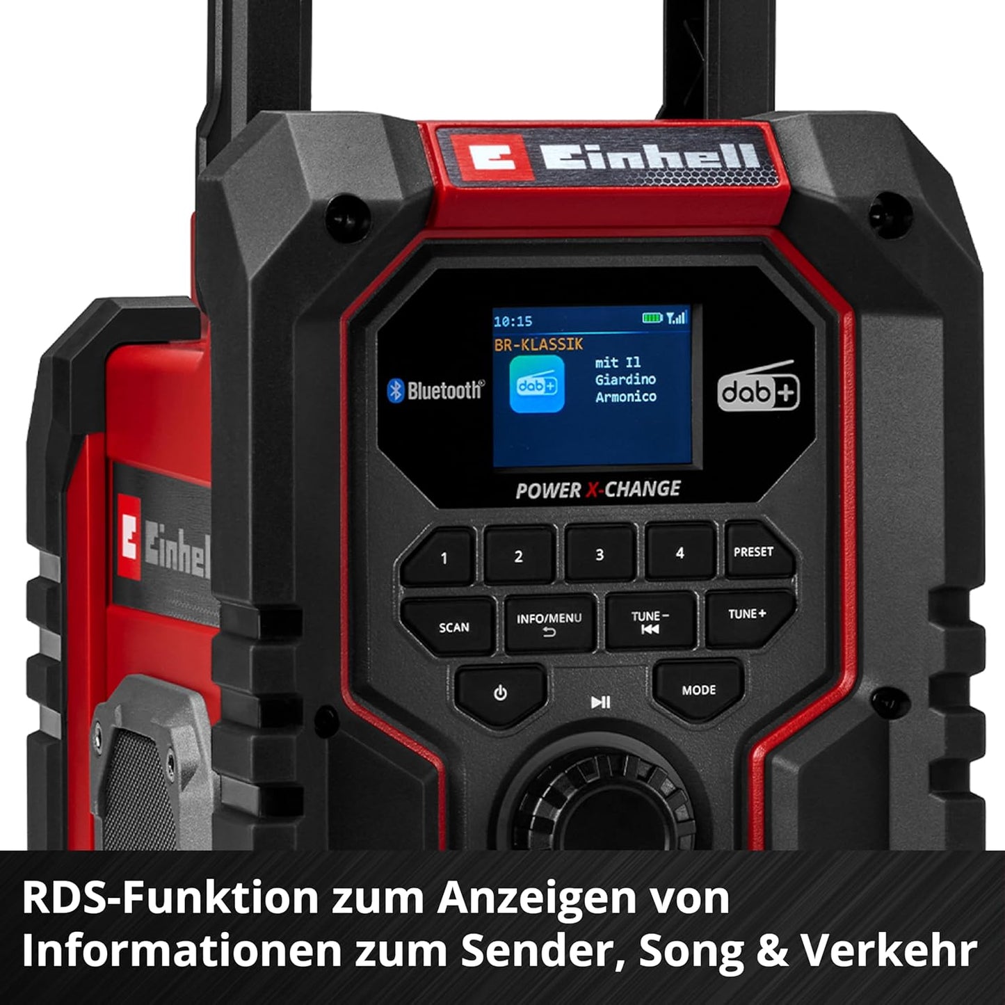 Akku-Baustellenradio TE-CR 18 Li DAB+/BT, Akku-Radio