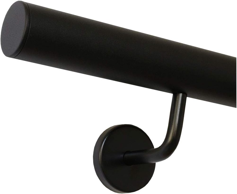 Handlauf, 150 cm mit 2 Halter Gerade Kappe