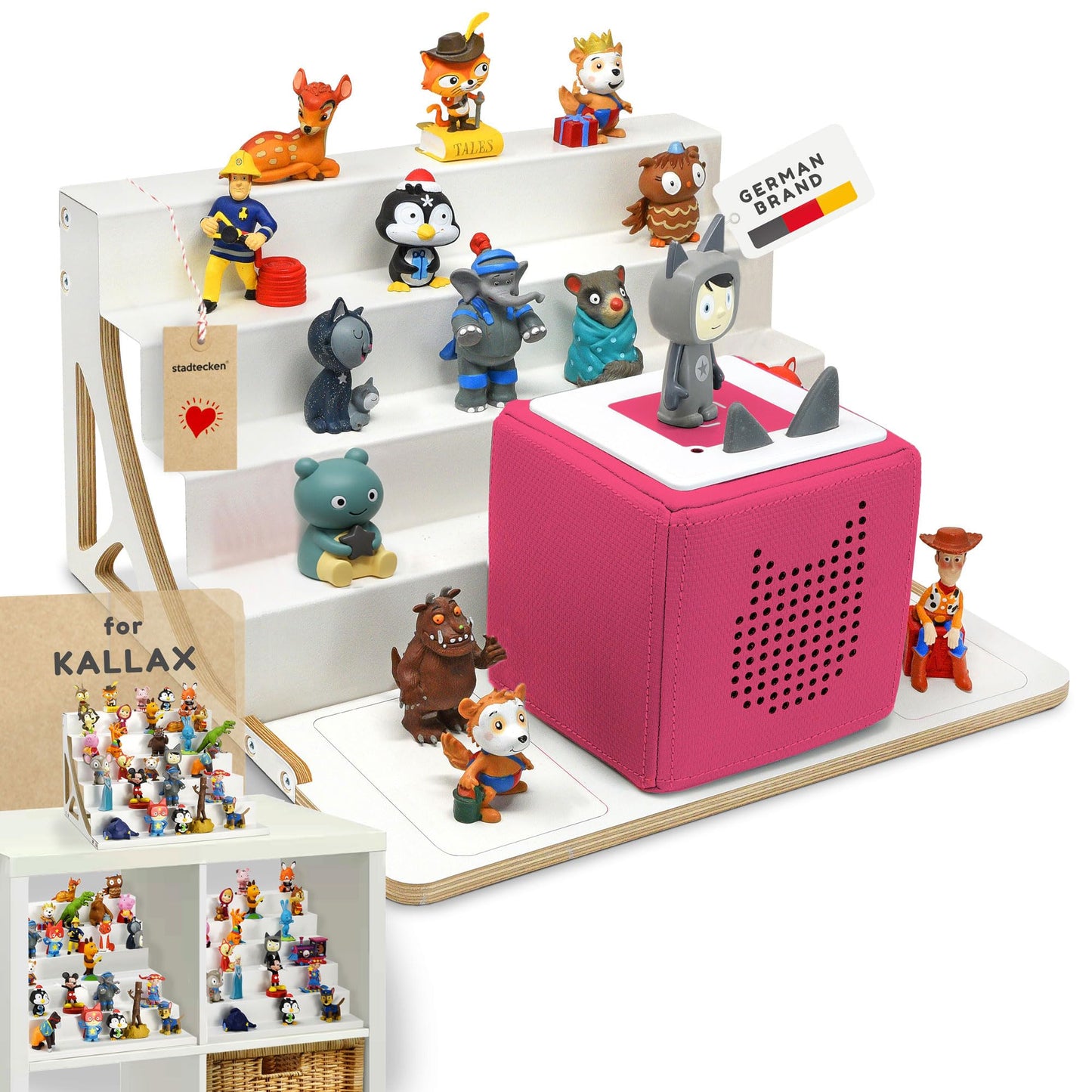 Regal für Toniebox 1 und 2 Kallax, Boxplus