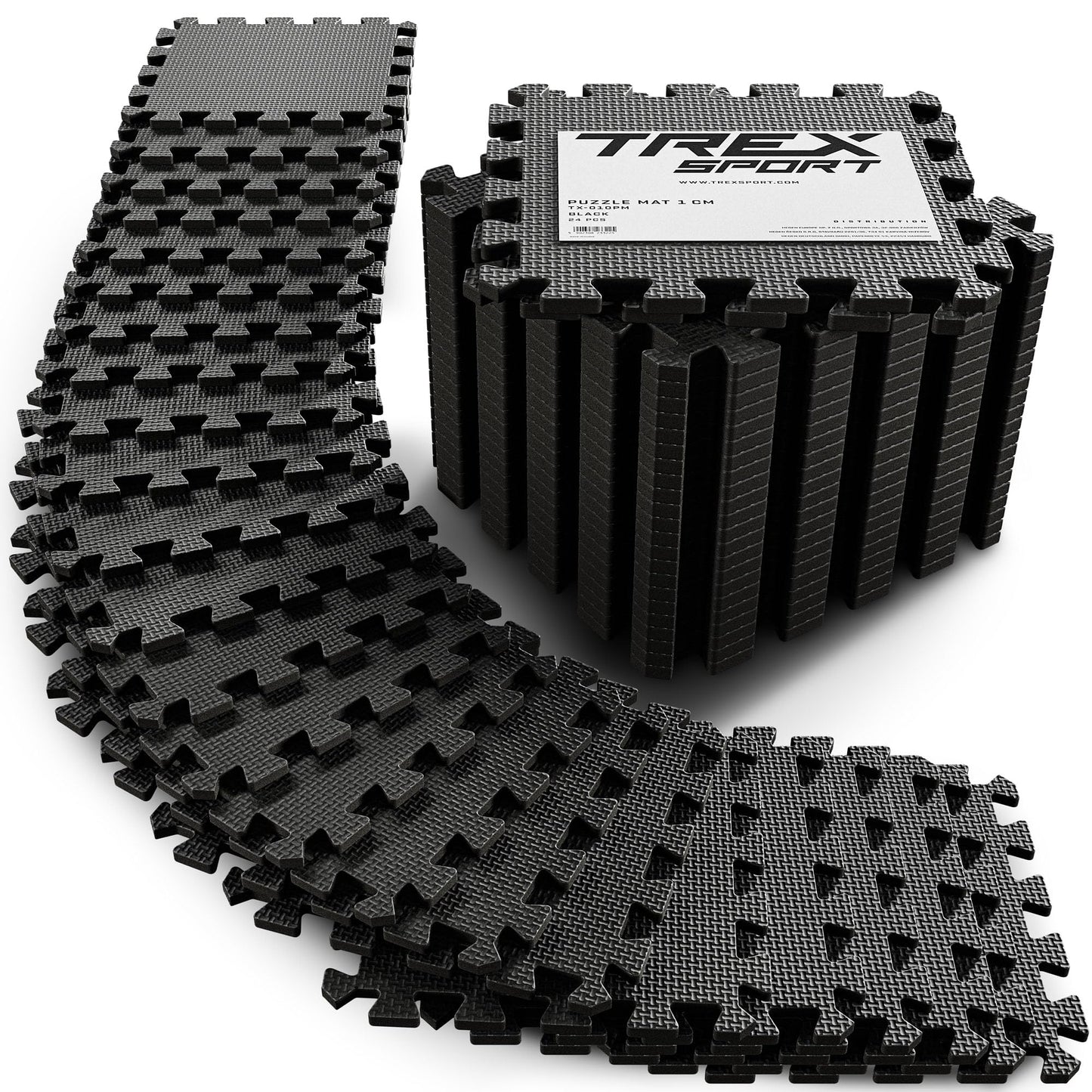 Fitness Puzzlematten-Set, 24 Stück 30 x 30 cm