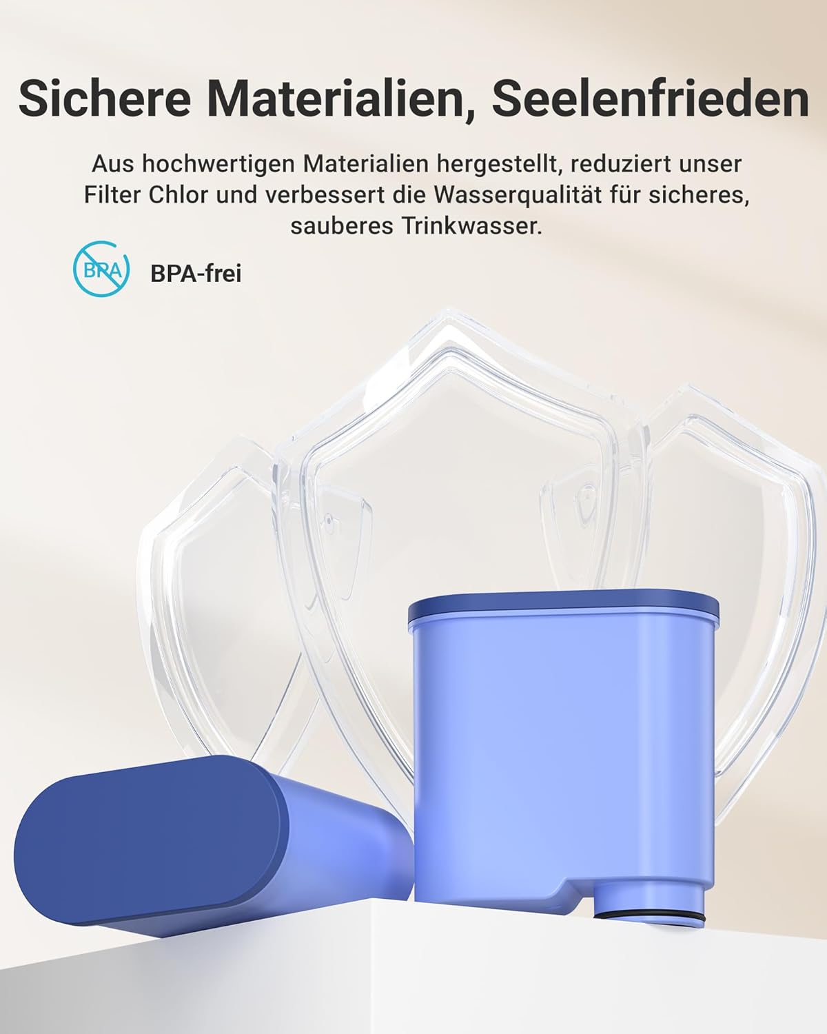12 x Ersatzwasserfilter für Philips Kaffeemaschinen, 12 Stück (1er Pack)