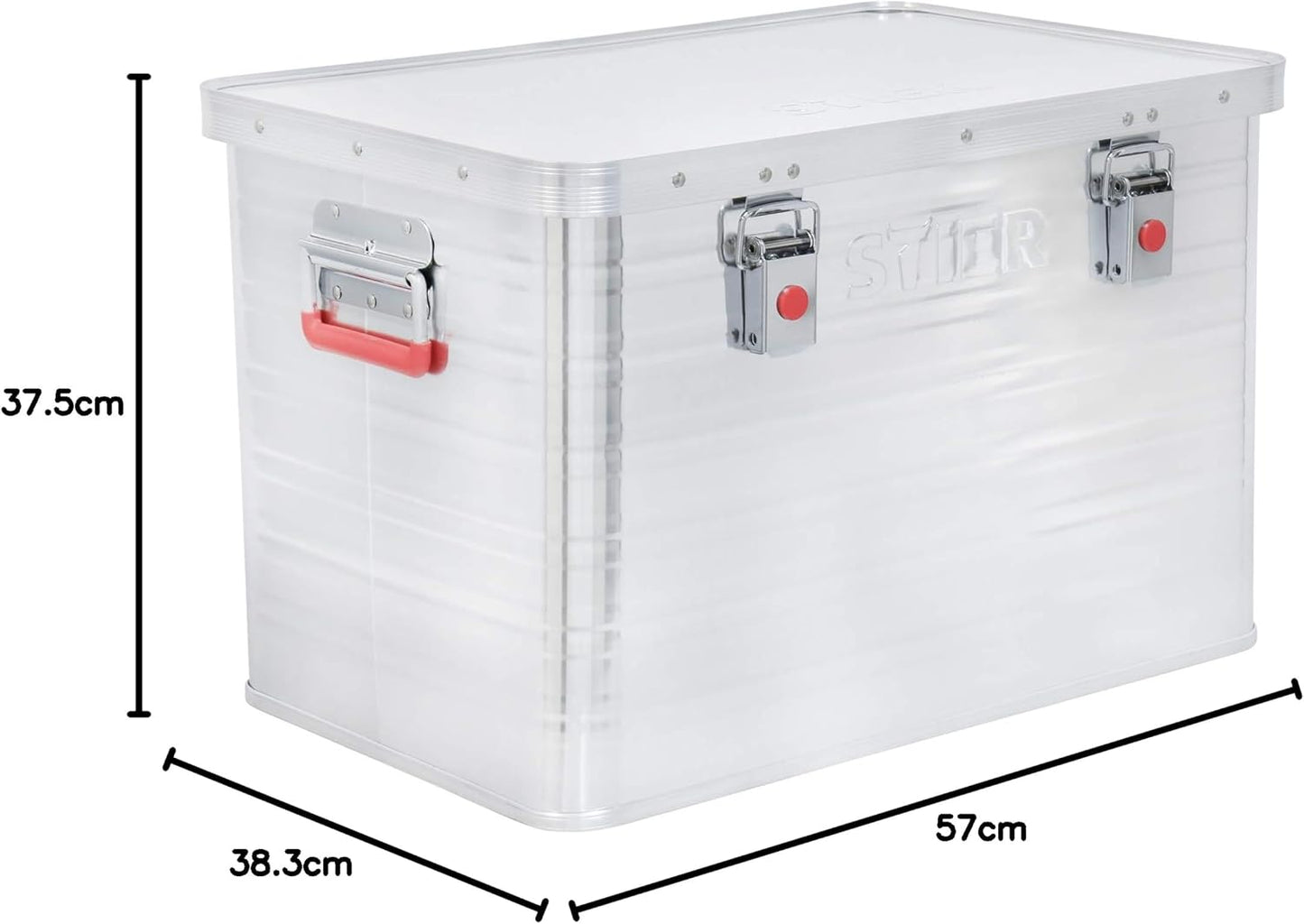 Alubox 65L mit Gummidichtung und Spannverschluss