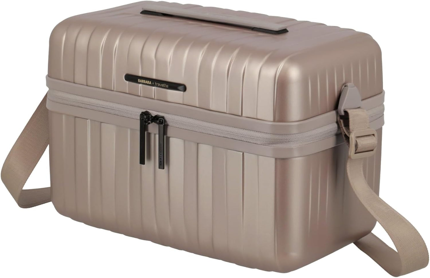 Beautycase mit Organizer & Schultergurt, Mehrfarbig Beautycase