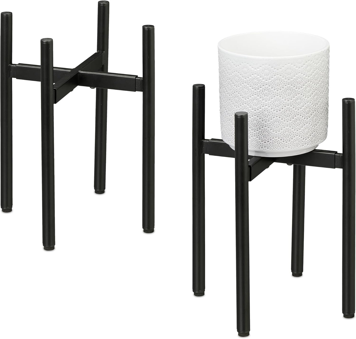 Pflanzenständer-Set, Schwarz