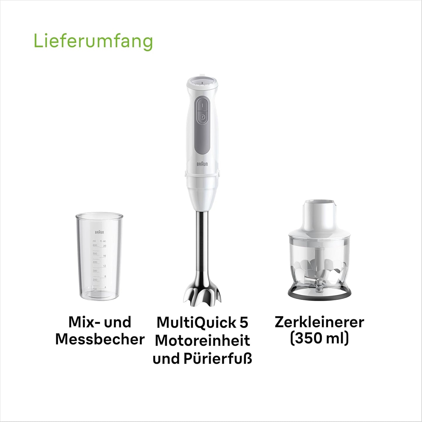 MultiQuick 5 Stabmixer, Version 2024 - Edelstahlschaft