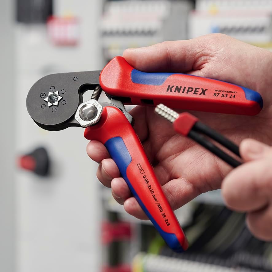 Selbsteinstellende Crimpzange für Aderendhülsen, Hexagonal-Crimp automatisch Standardverpackung
