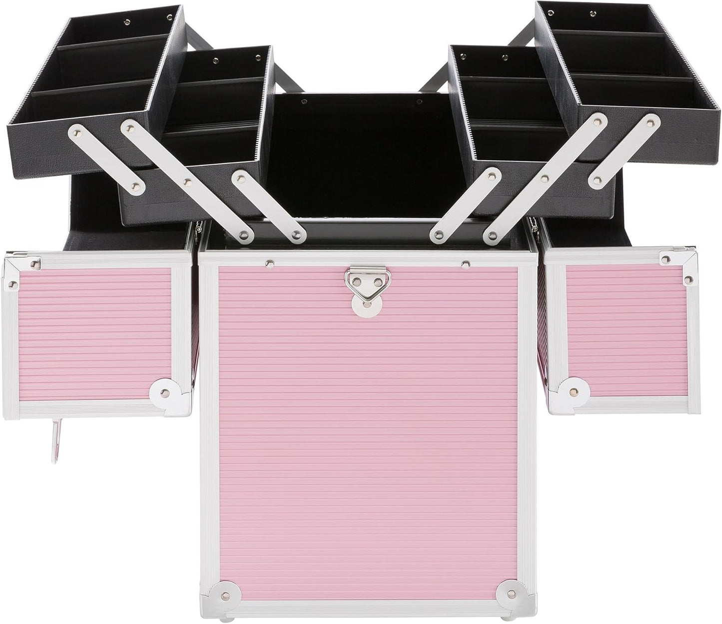 Kosmetikkoffer mit Schloss & Tragegurt, Pink