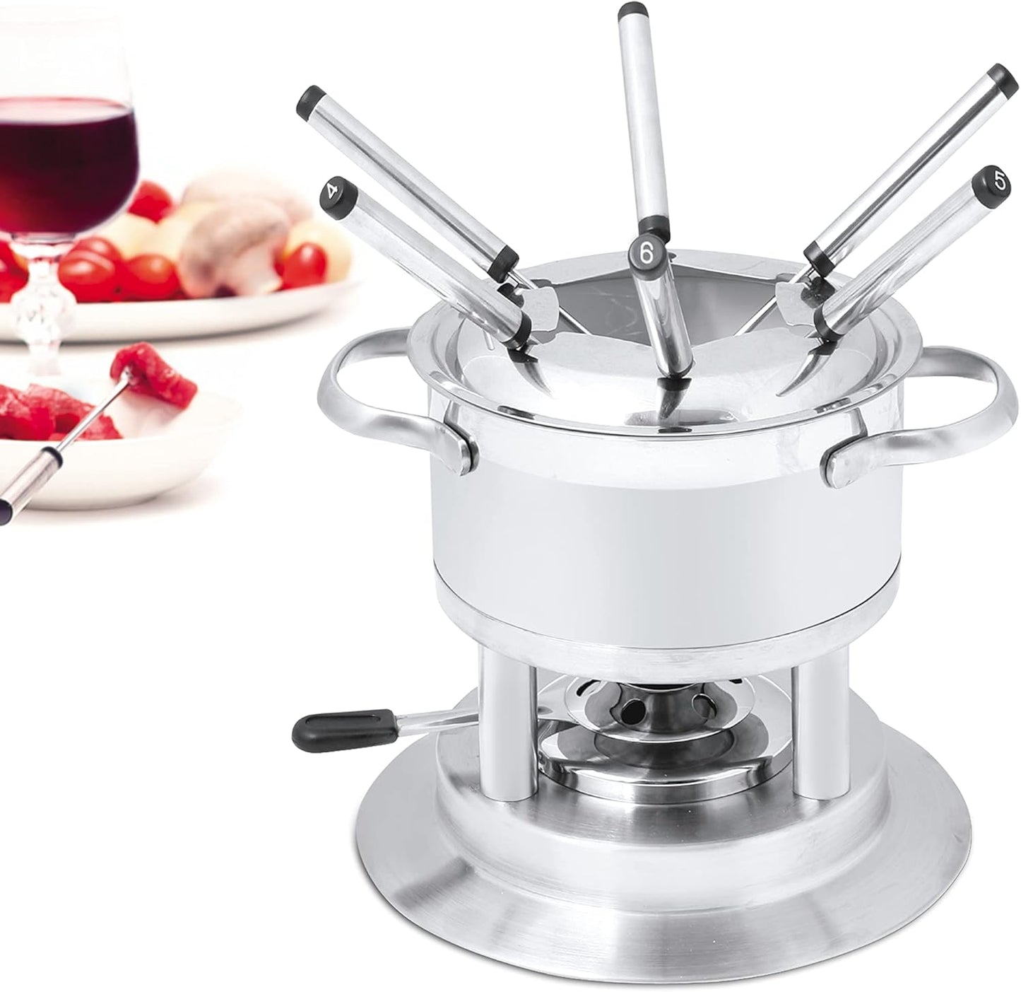 11-teiliges Fondue Set Arosa, Arosa 11-teilig Edelstahl