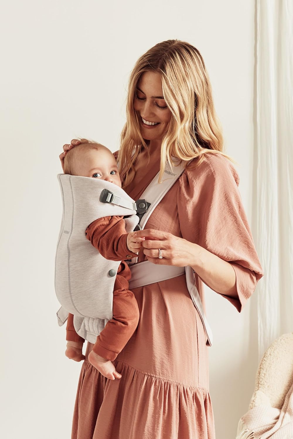 Babytrage Mini, 3D-Jersey Hellbeige