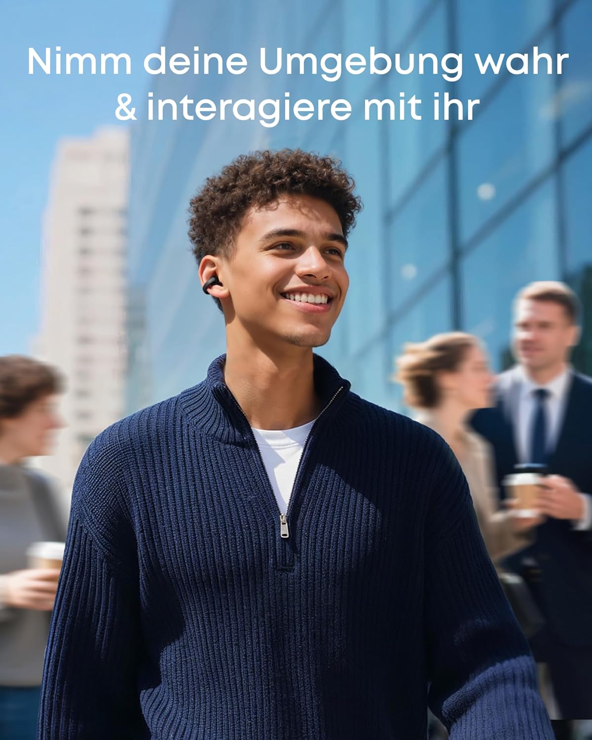 Open-Ear Kopfhörer C50i, Schwarz