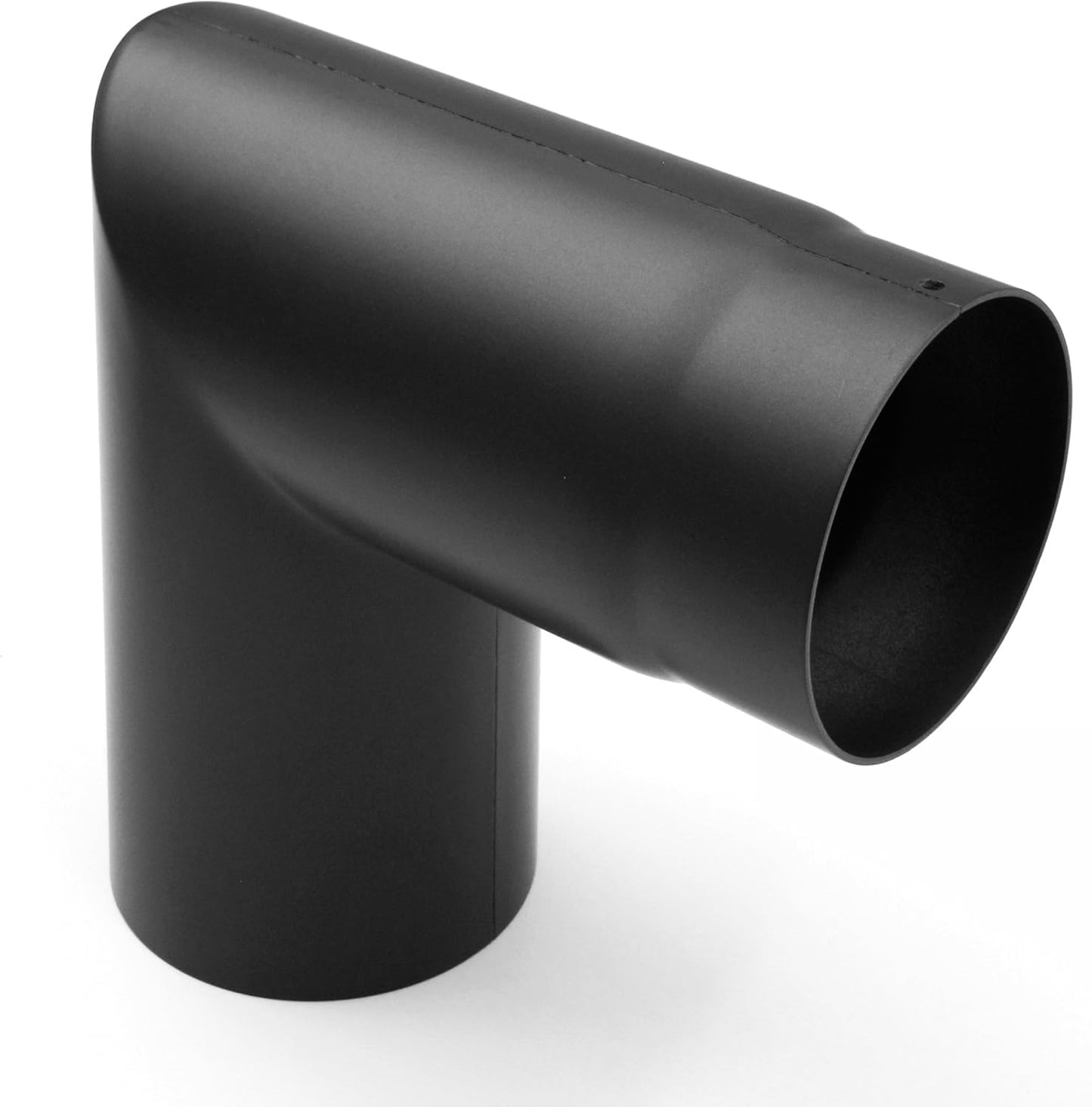 Rauchrohrbogen 90° 2-teilig 120 mm Stahlblech, 120 Schwarz