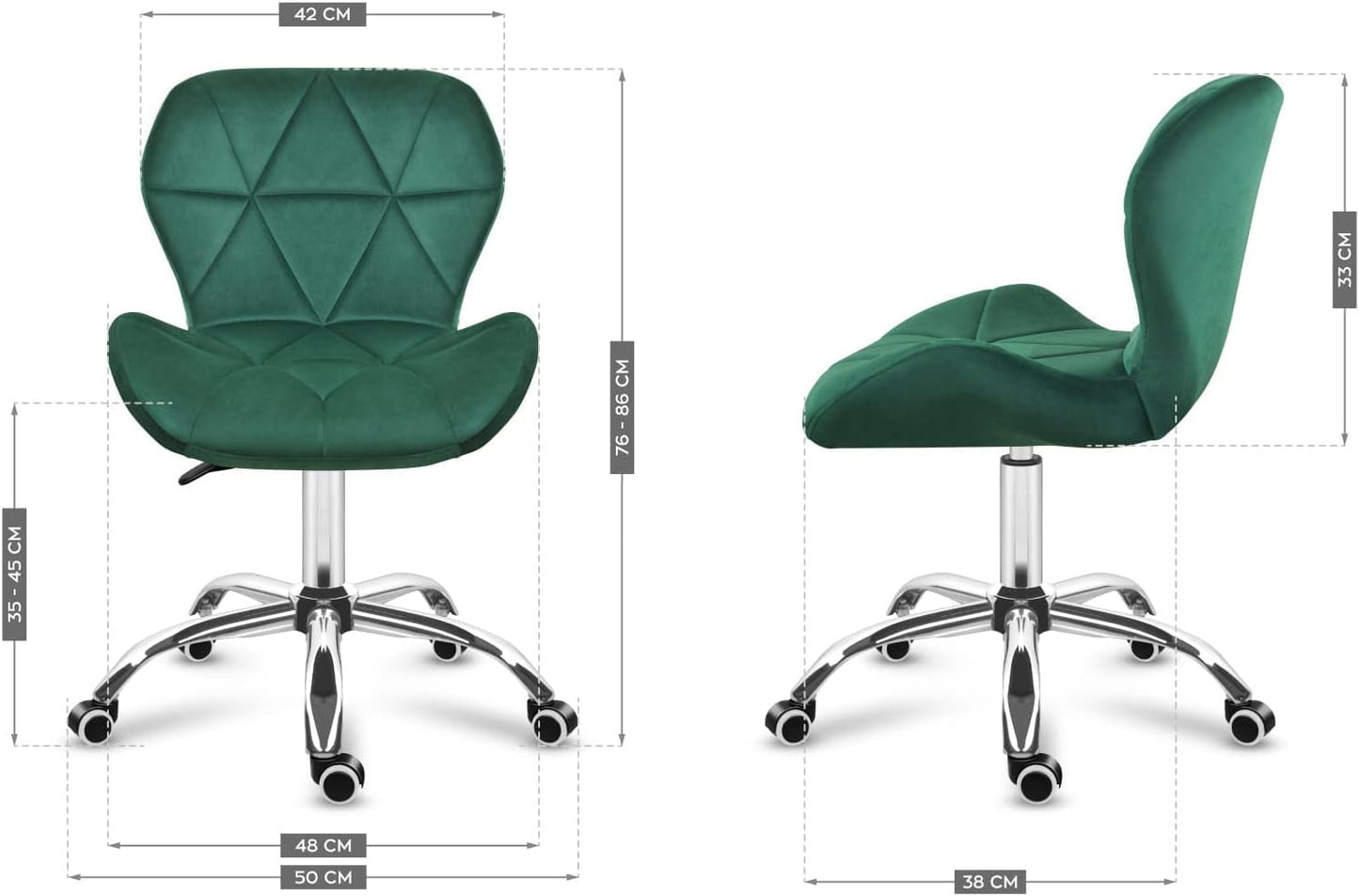 Ergonomischer Drehstuhl Future 3.0, Grün