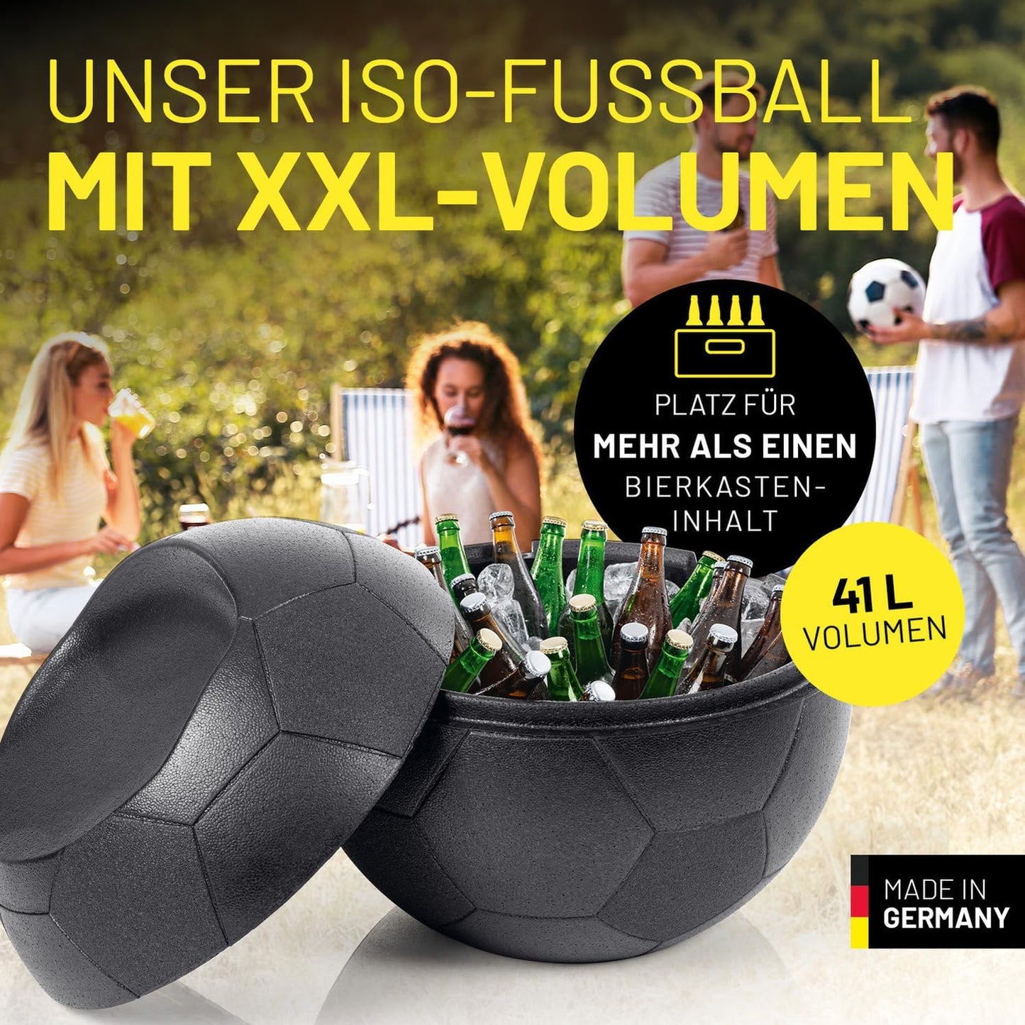 EM 2024 - Fussball-Kühlbox mit Sitzfunktion