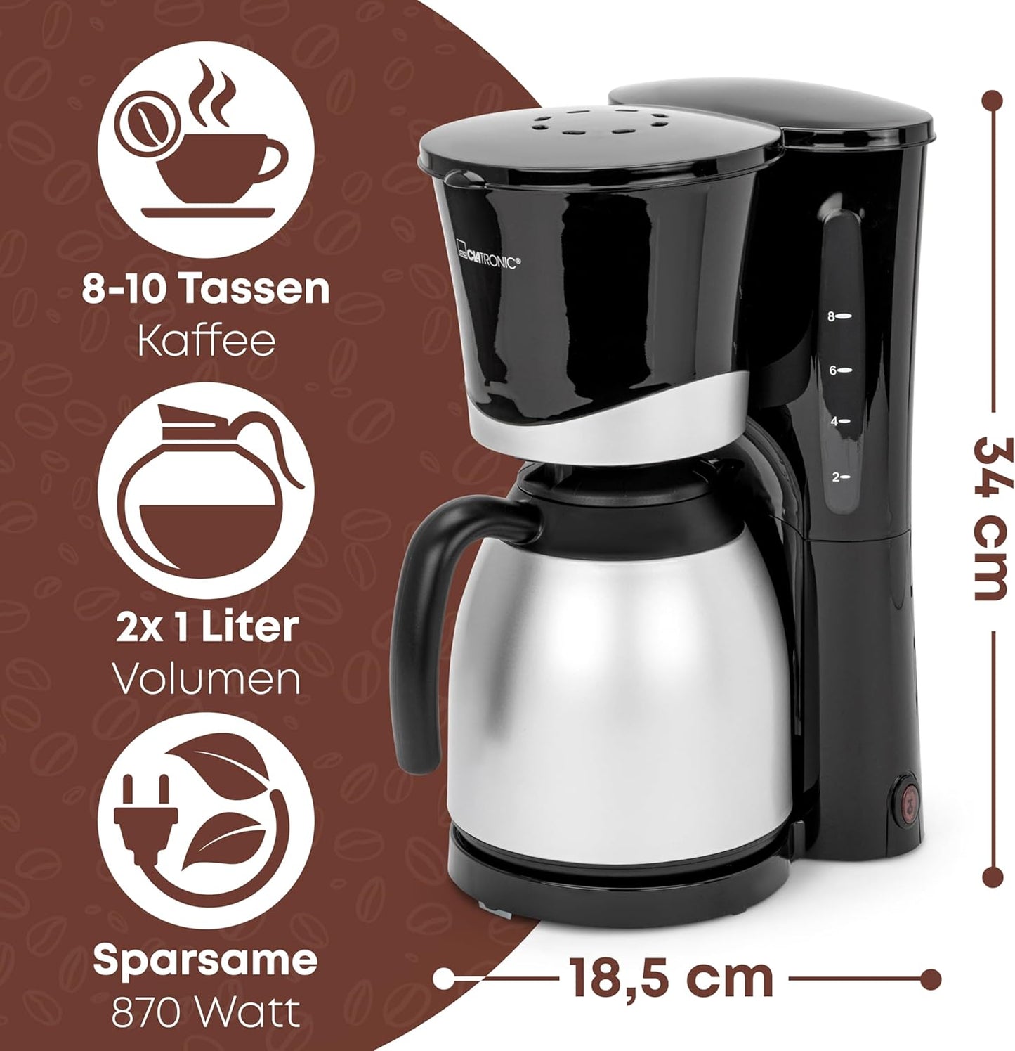 Kaffeemaschine mit Thermokannen