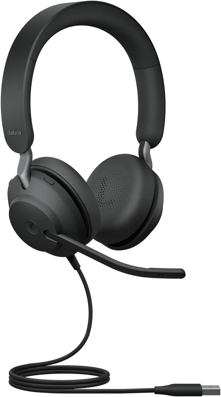 Evolve2 40 PC Headset mit Noise Cancelling, Stereo Erste Ausgabe USB-A Optimiert für Microsoft Teams