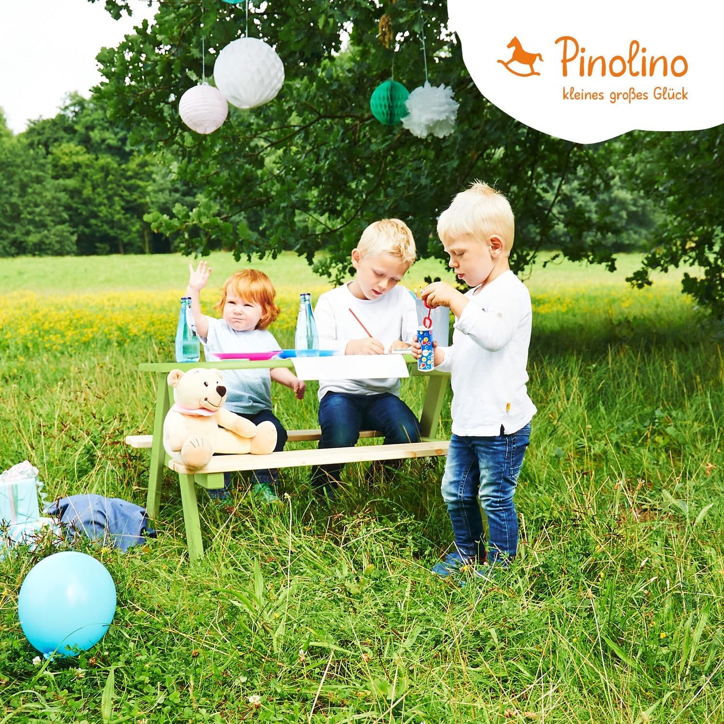 4er Kindersitzgruppe Nicki, Grün 90 x 79 x 50 Single