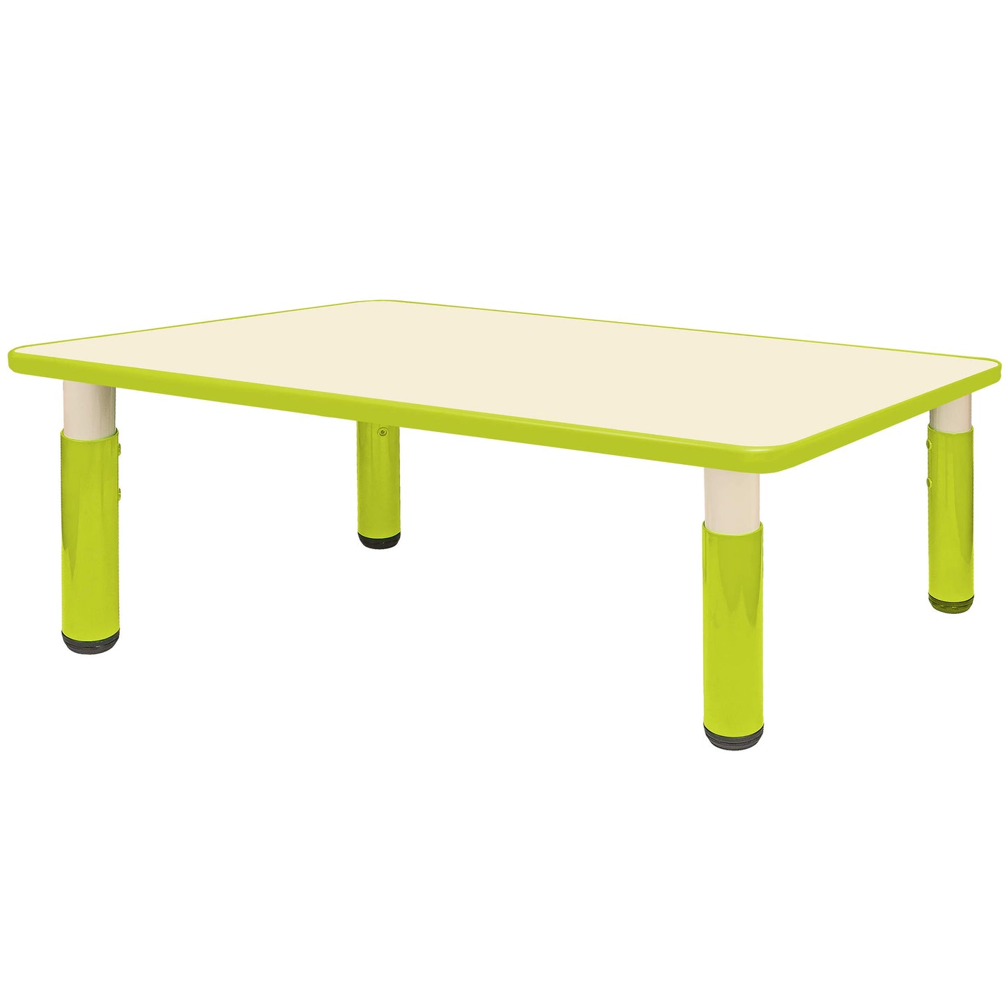 Mitwachsender Kindertisch, 1 Stück - ohne NAMEN Tisch __ 60 X 115 Cm __ Farbe: Grün / Hell