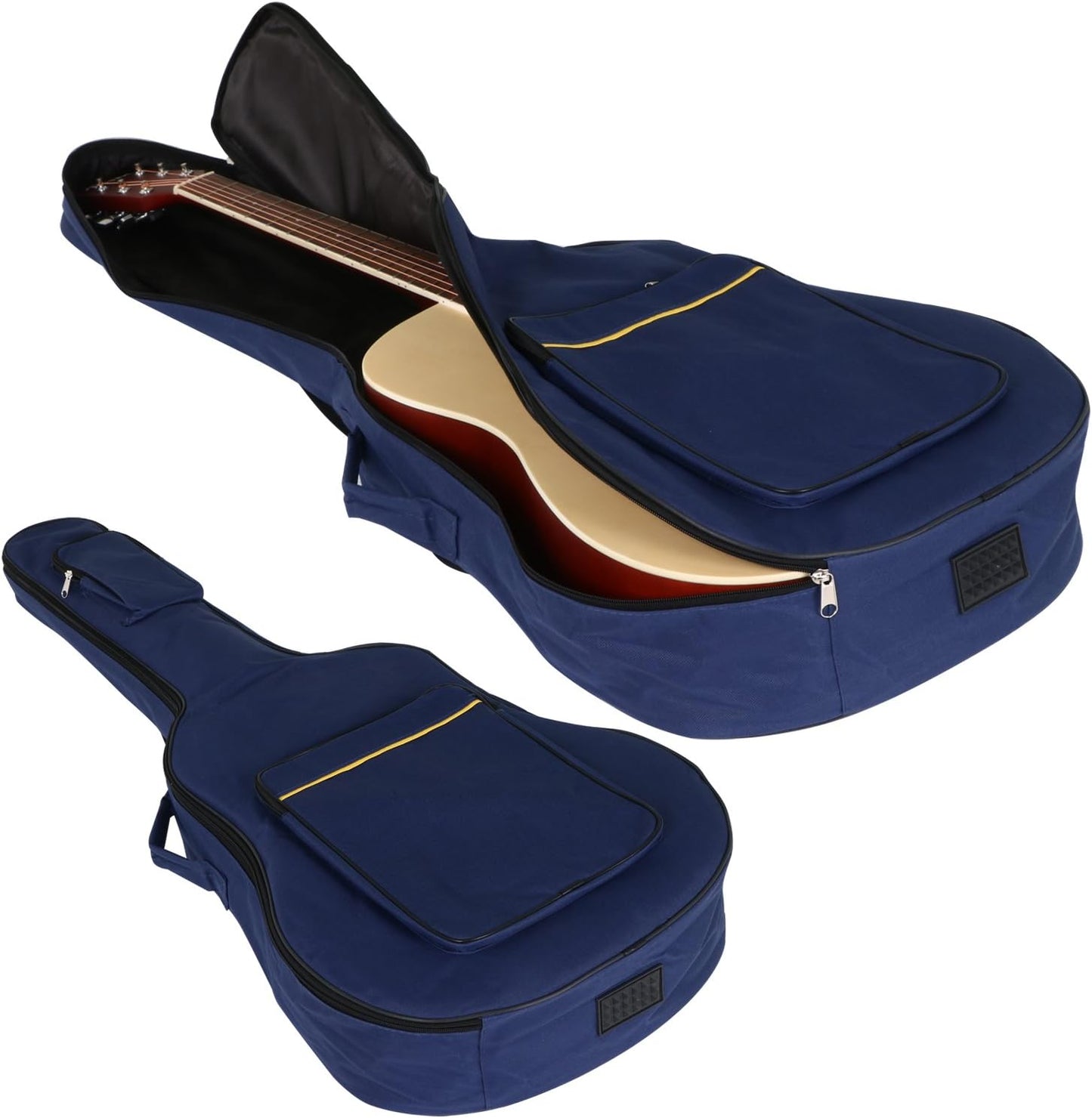 Wasserdichte Gitarrentasche mit Schultergurten, Blau