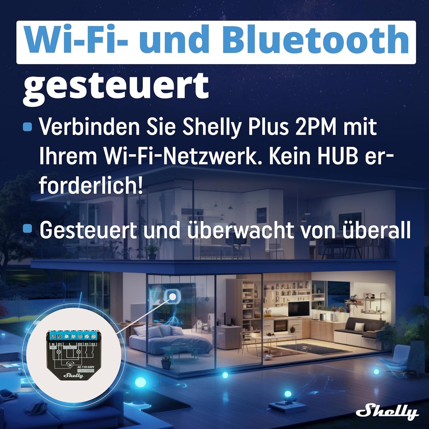Plus 2PM WLAN 2-Kanal Smart Relais Schalter, 2 Stück