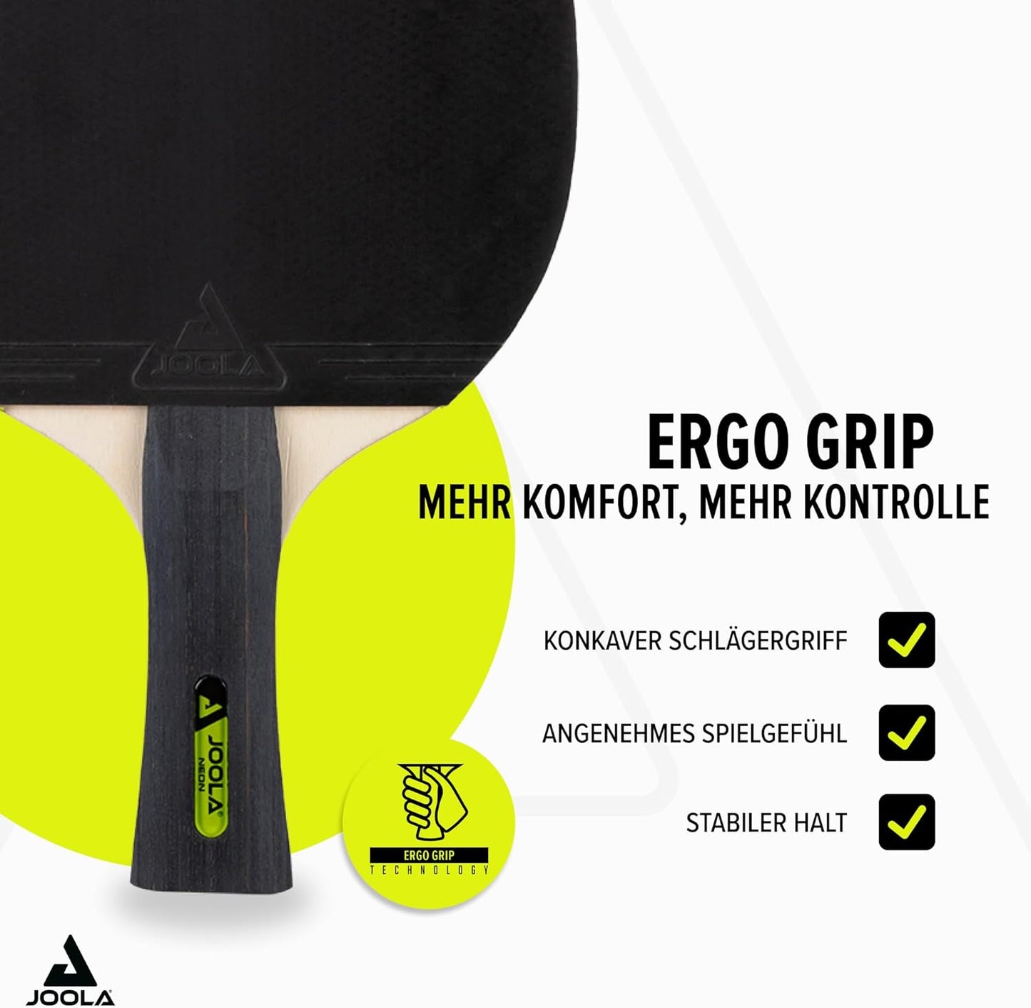 Tischtennis-Set mit Schlägern & Bällen (inkl. Tasche), NEON