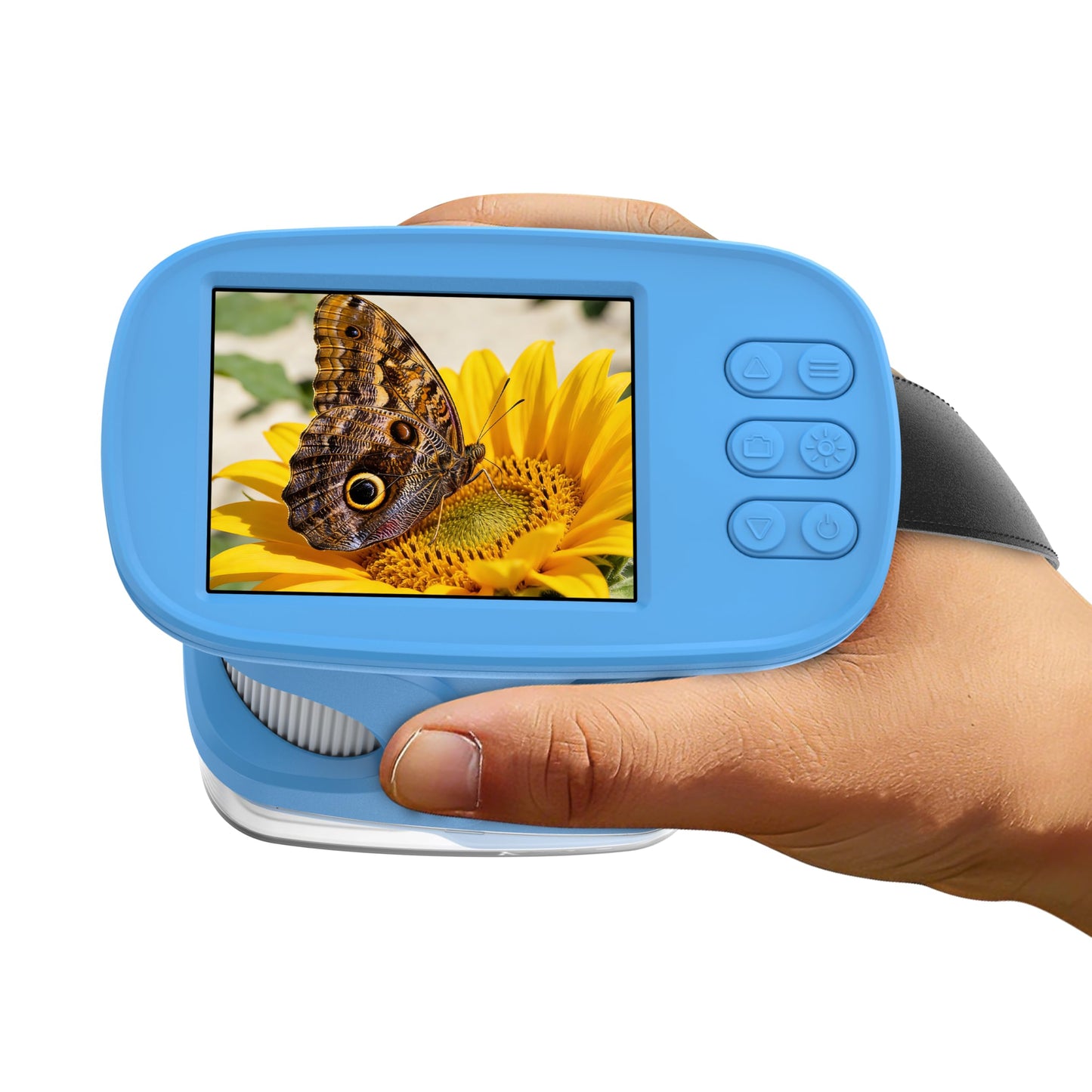4K-Mikroskop mit Display für Kinder, BLAU