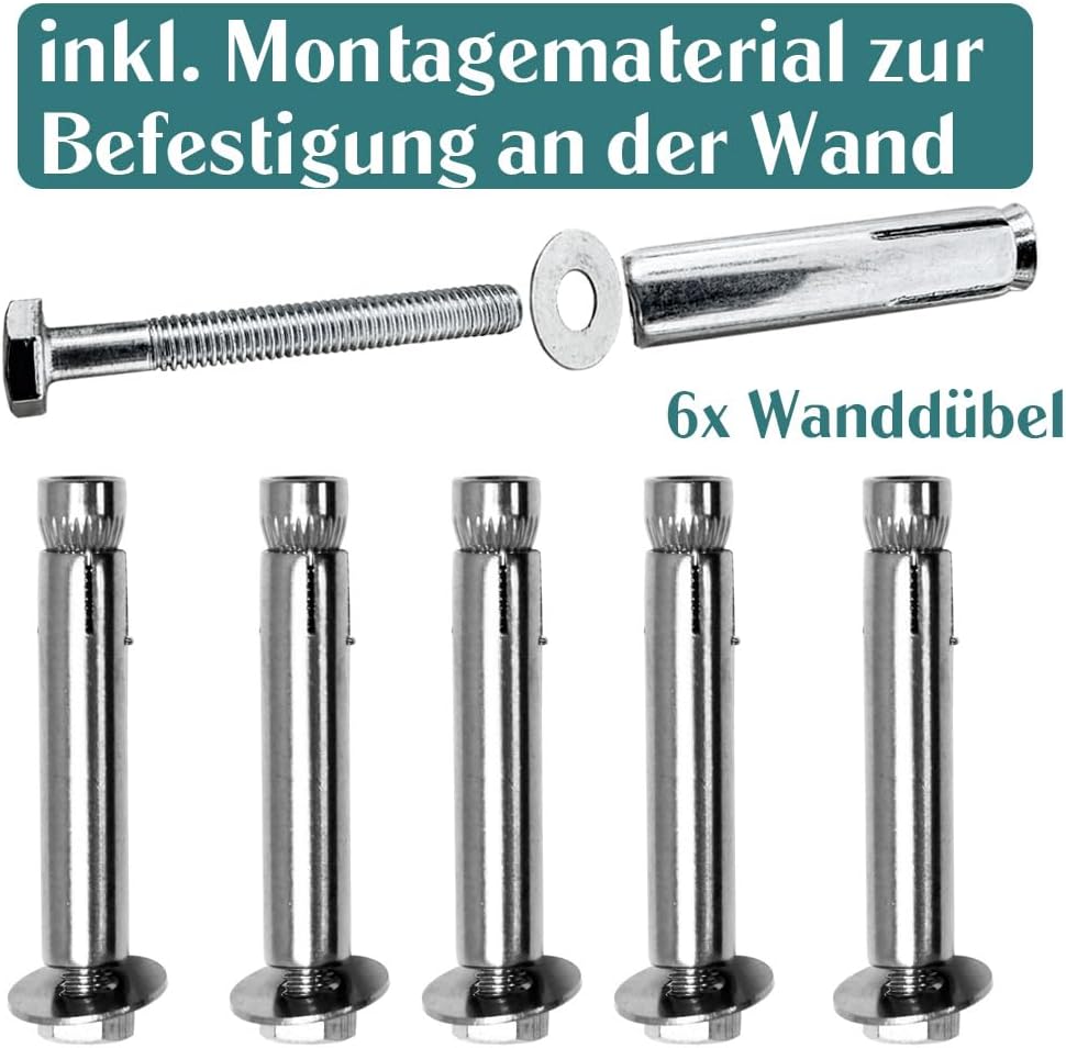 Holzhandlauf für Treppengeländer, 100 cm