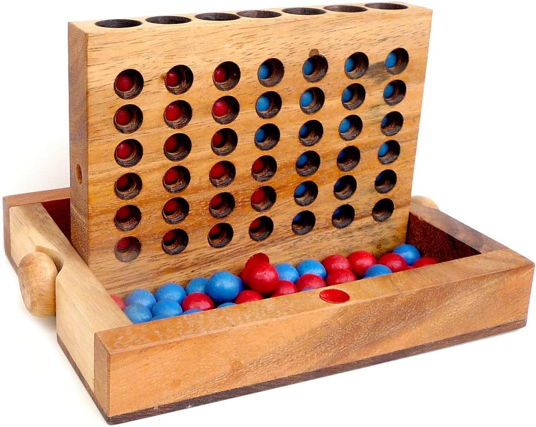 Vier Gewinnt aus Holz