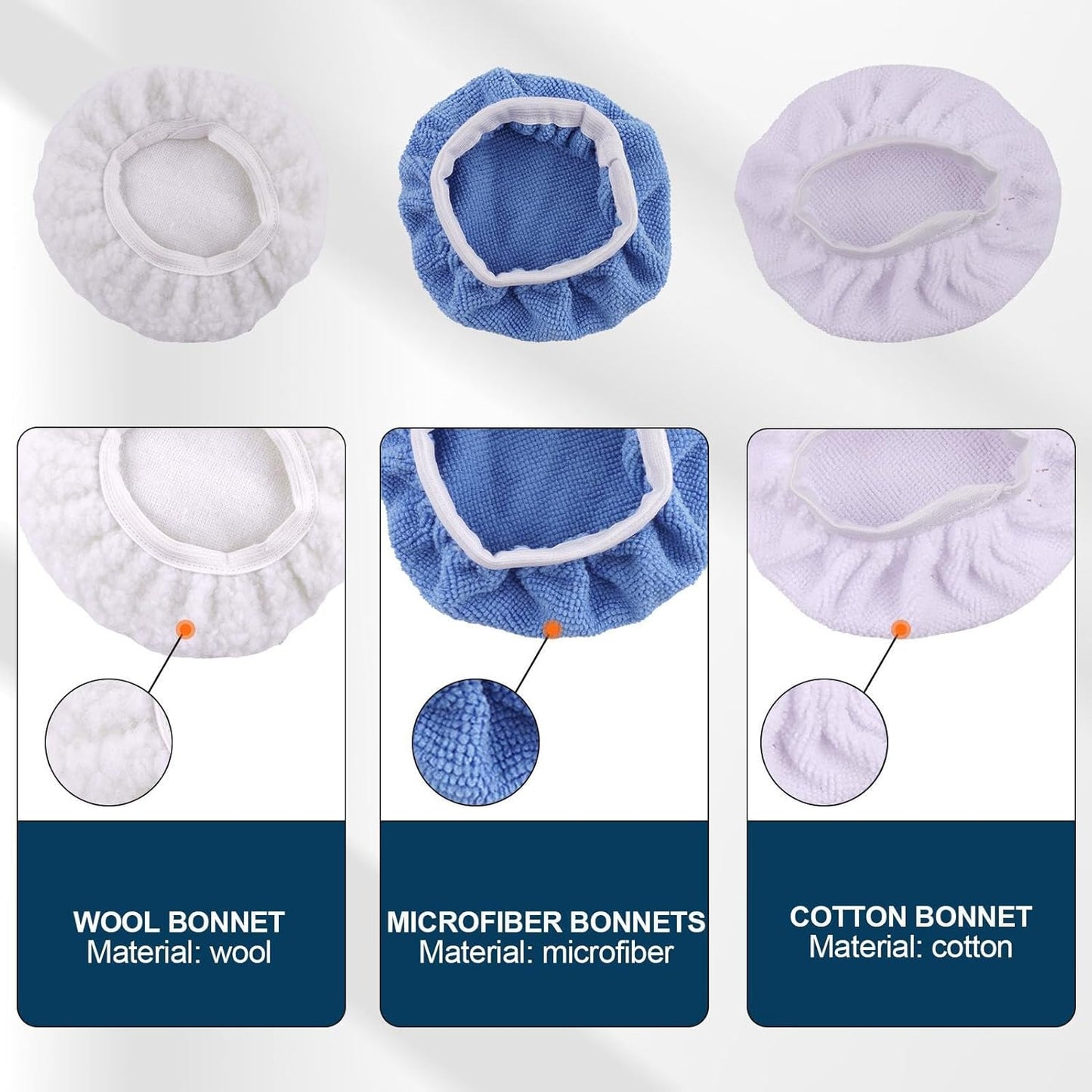 Exzenter-Poliermaschinen Set, 14-teilig, Blau
