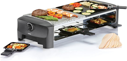 162820 Raclette 8 Stone & Grill Party, Steingrill, für 8 Personen