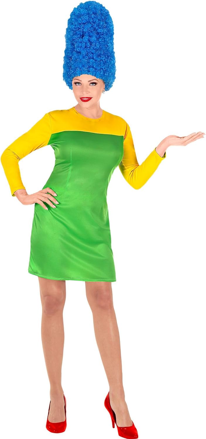 Kostüm Comic Girl mit Kleid und Perücke, M