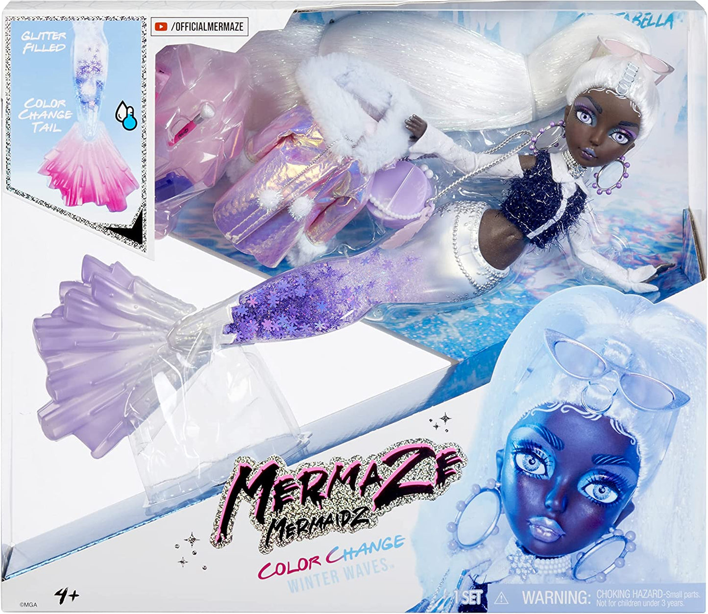Mermaze Mermaidz Winter Waves Crystabella, Puppe, CRYSTABELLA