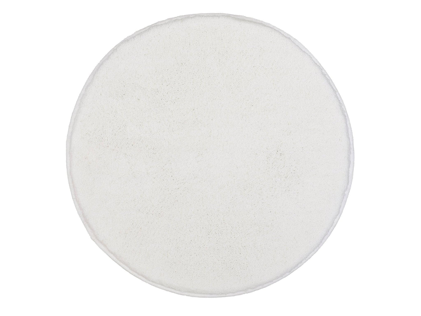 Runder Badteppich Relax, Polarweiss 100 cm (Rund)