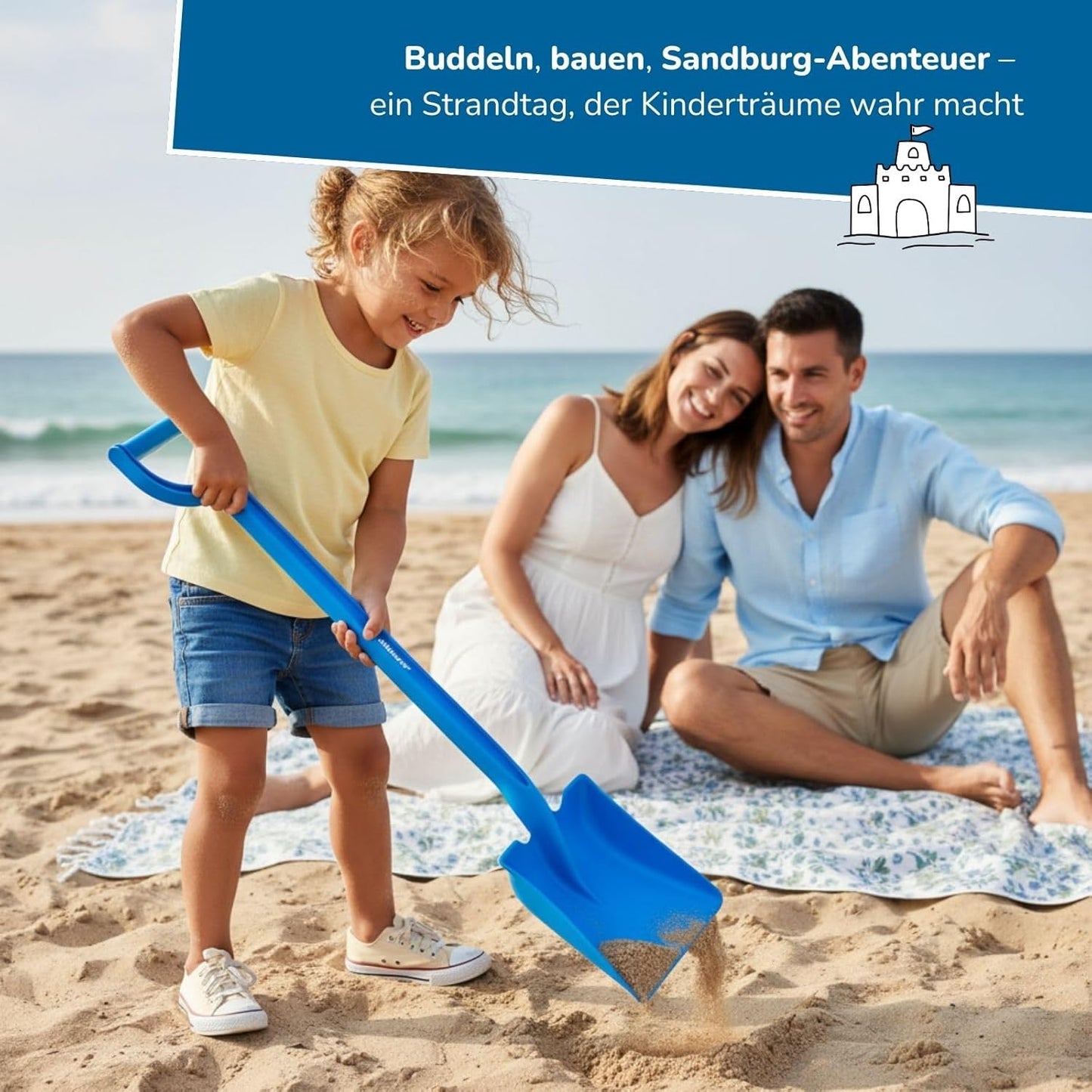 XXL Sandspielzeug-Set für Kinder ab 18 Monaten, Sandspielzeug Set