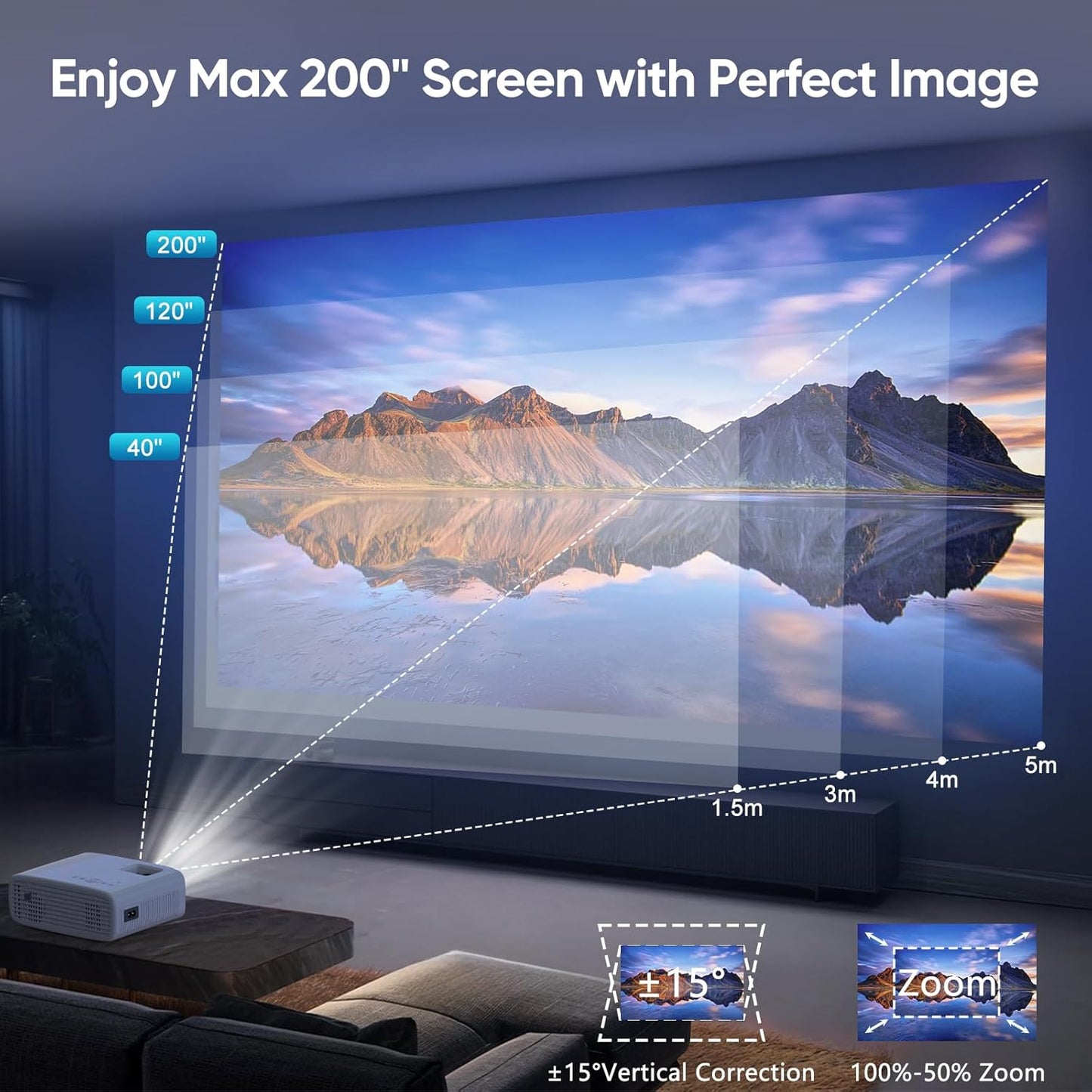 XR21 Beamer, 15000L + 4K Unterstützt