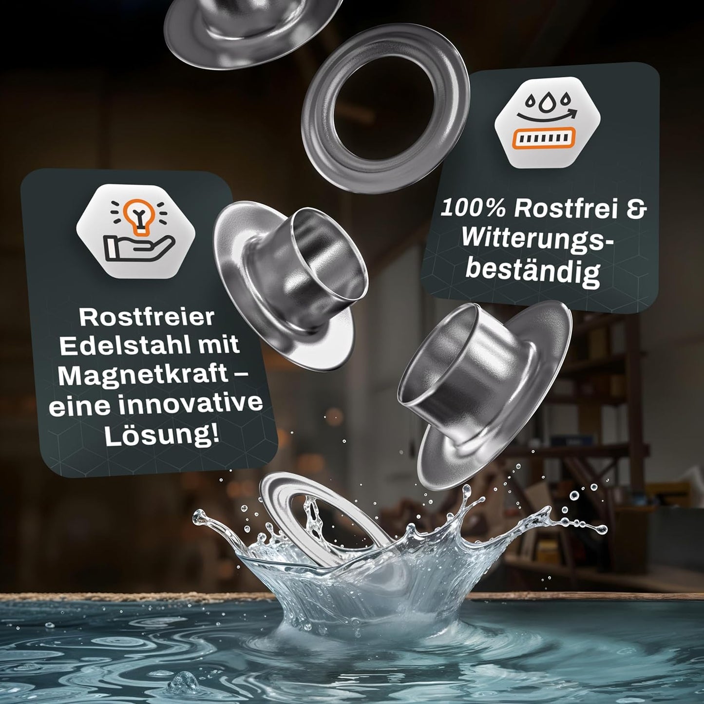 Ösenzange Set mit 200 rostfreien Ösen