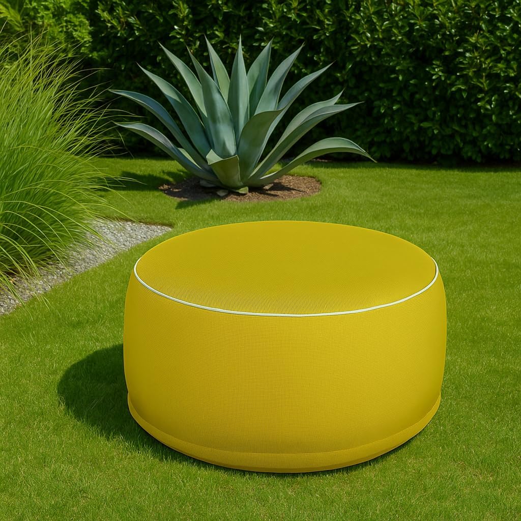 Aufblasbarer Outdoor-Sitzhocker, Gelb