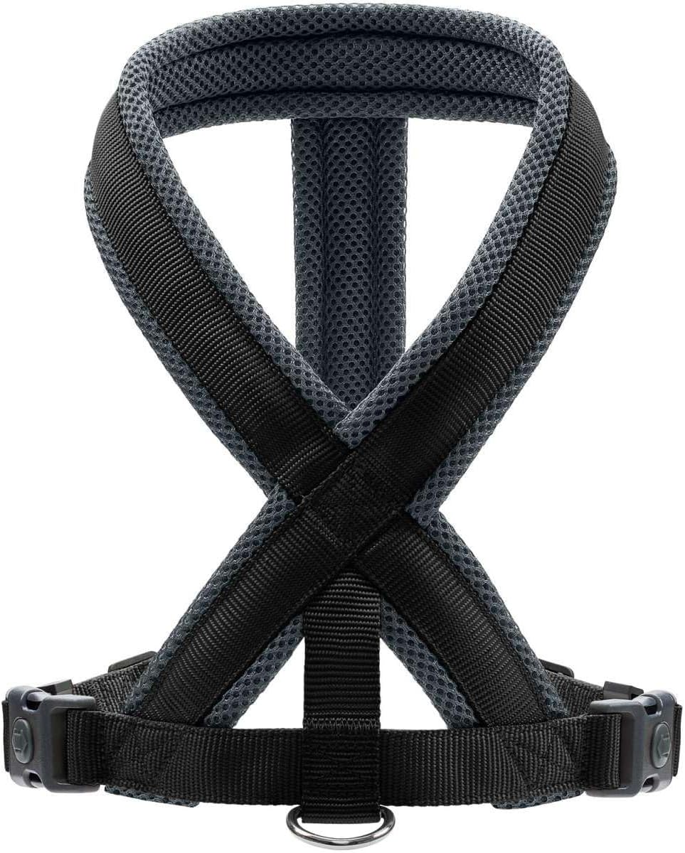 Hundegeschirr London Comfort, atmungsaktiv, verstellbar, schwarz S-M/2