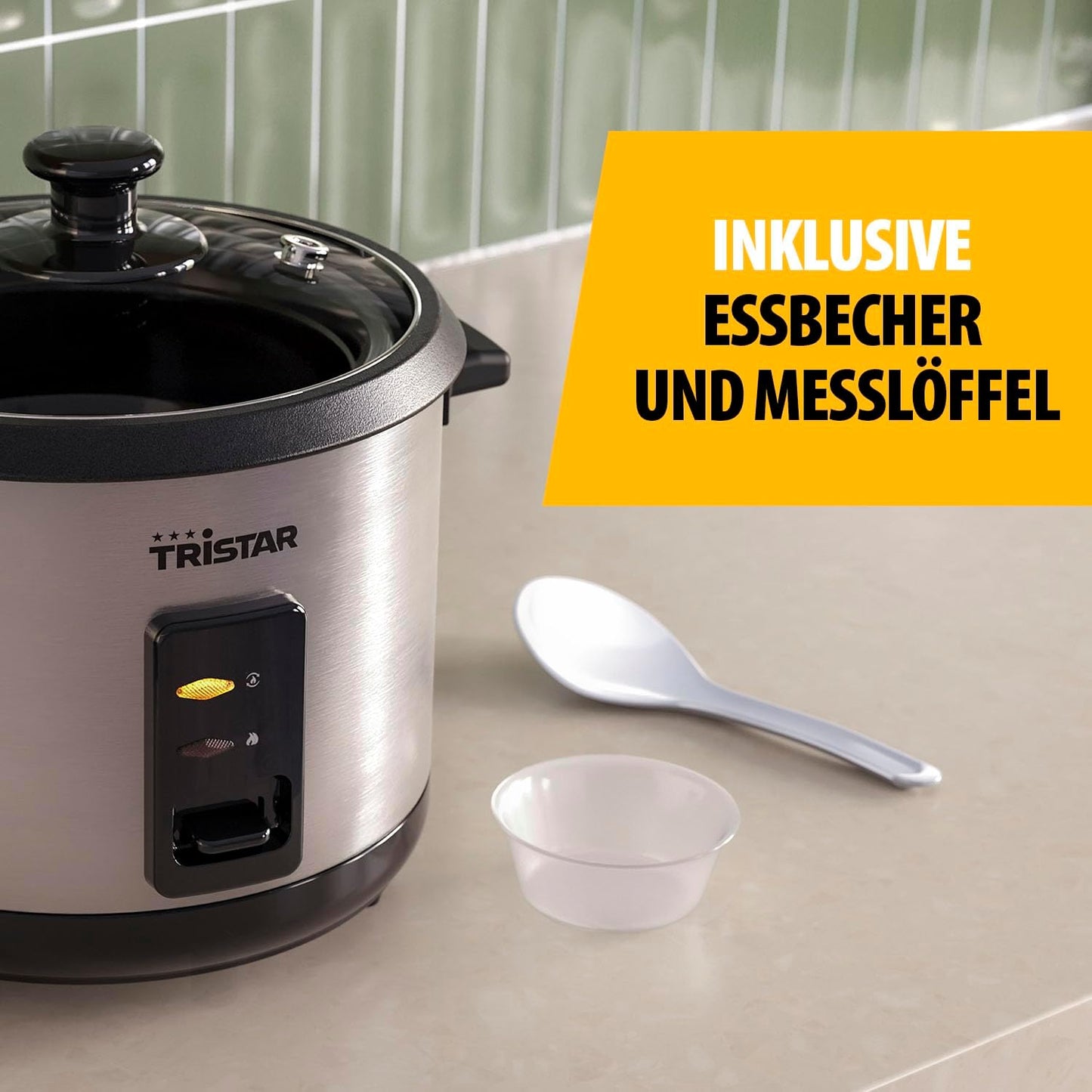 RK-6145 Reiskocher mit Dampfgaraufsatz und Warmhaltefunktion, Neue version 1.5L