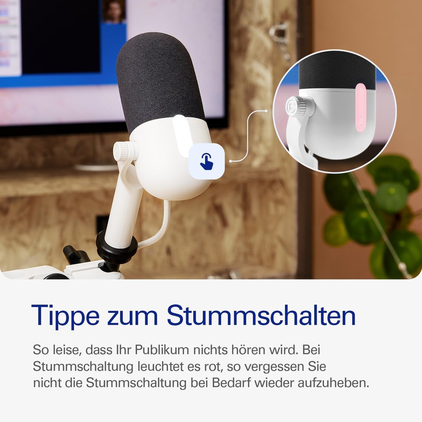 Wave Neo Kondensatormikrofon mit Stummschaltung, Wave Neo