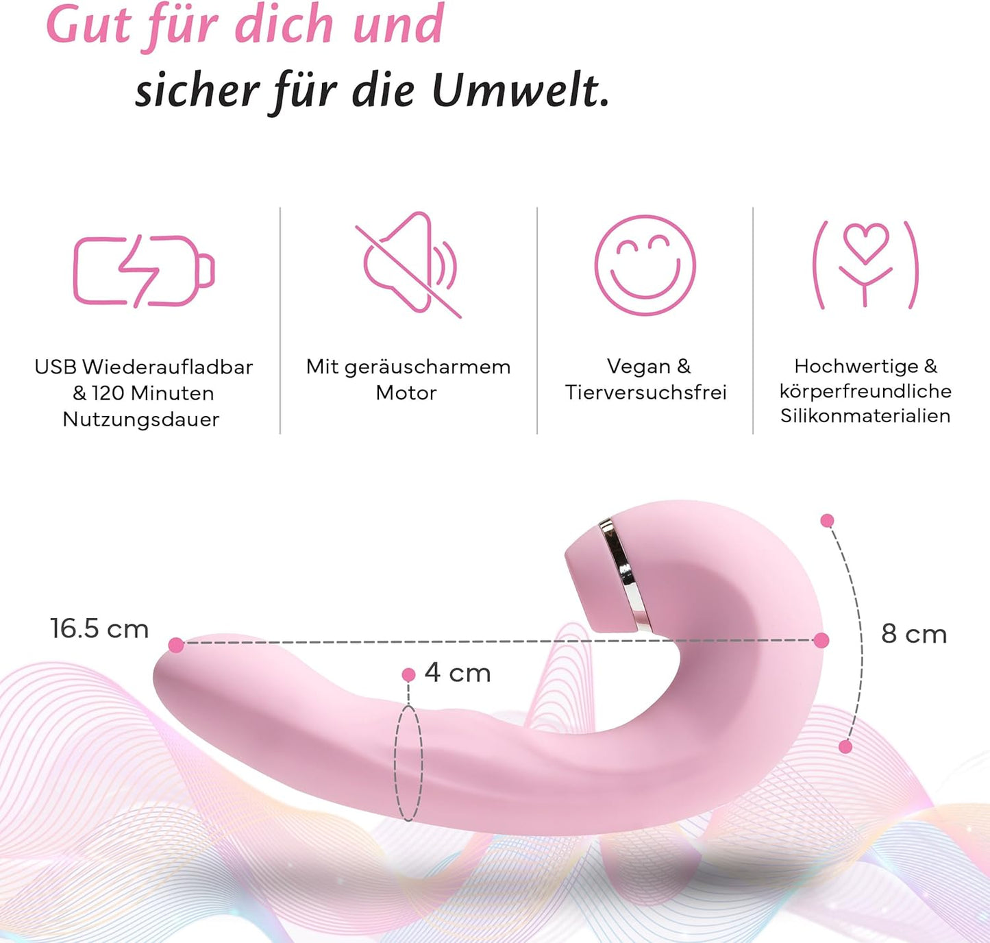 3-in-1 Vibrator, Blushing Bride