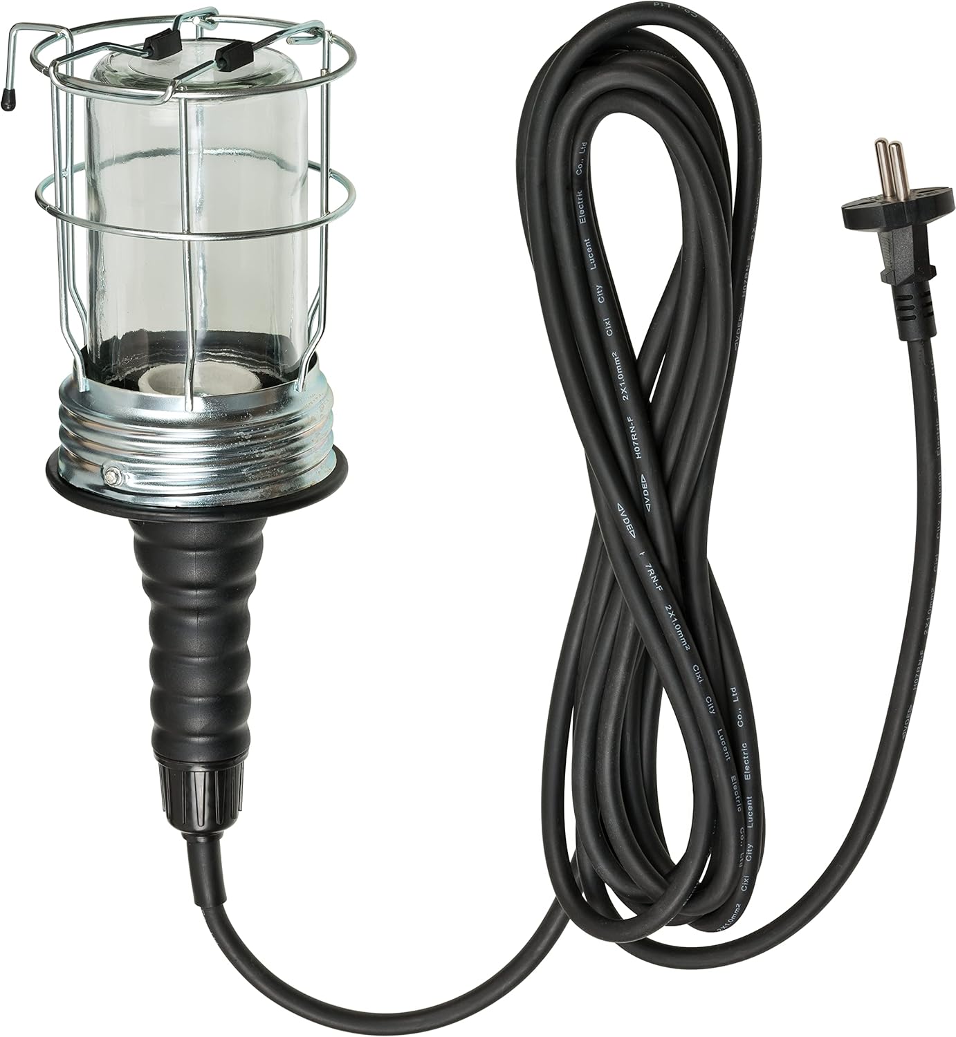 Handleuchte/Werktstattlampe GH 20, H07RN-F 2X1,0, IP20, Konturenstecker