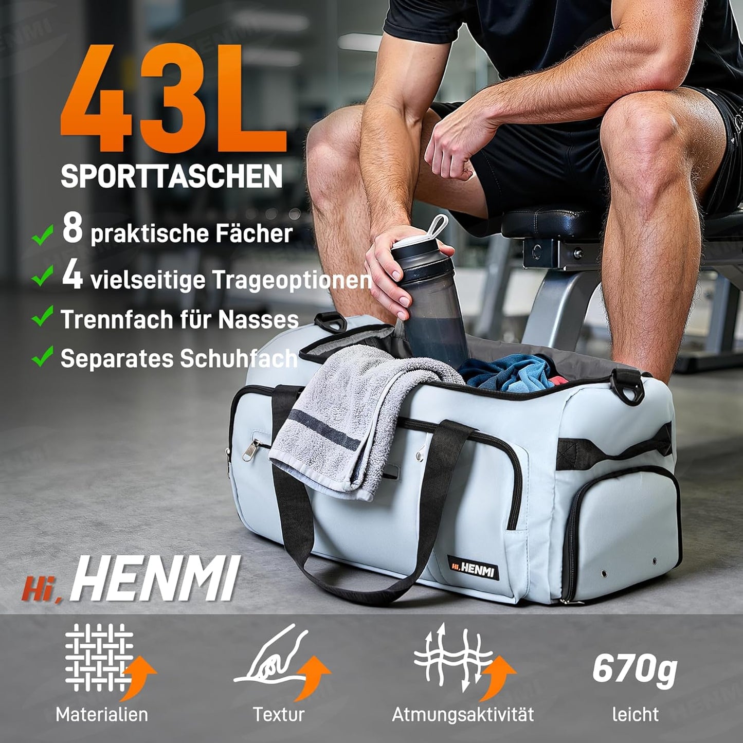 Sport- und Reisetasche, Blau