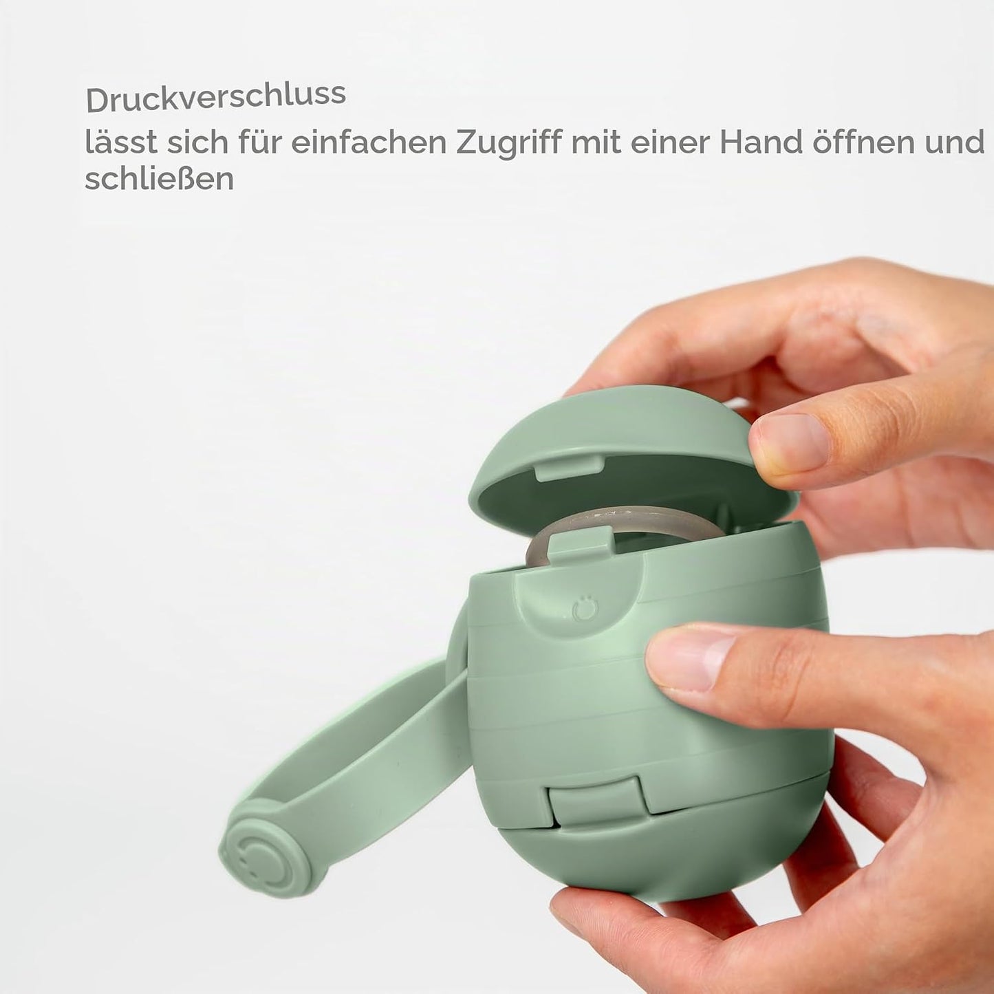 On-the-Go Dual Schnullerbox, Sage Green