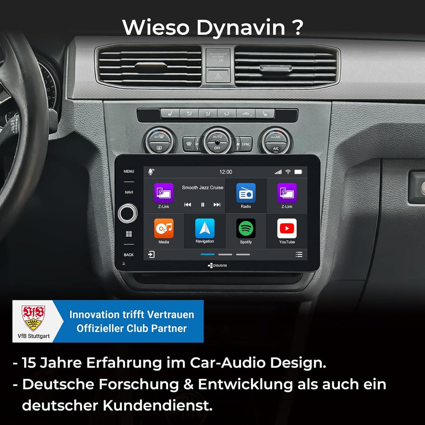 Android Autoradio Navi mit Carplay & DAB+ 9 Zoll